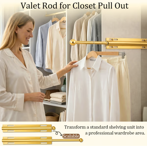 Valet Rod for Closet Pull Out