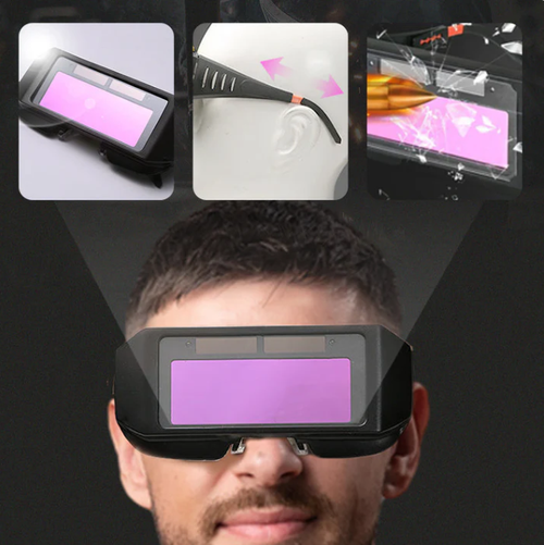 Automatic anti-glare welding goggles