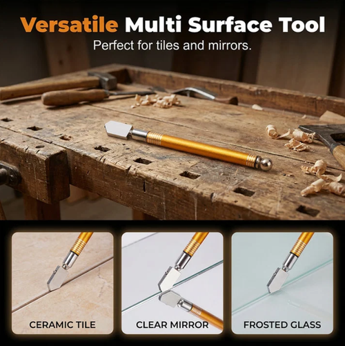 Professional Diamond Glass Cutter – Precision carbide tip
