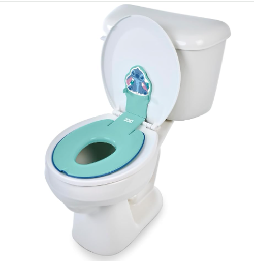Starts Disney Baby Stitch Flip & Sit Potty, Attaches to Toilet Securely, Space Saving Design Fits Most Toilets, Easy to Clean