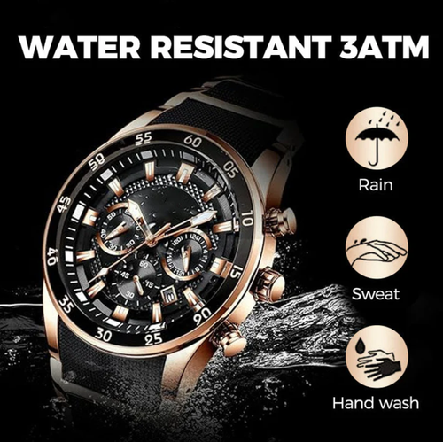 Mens Waterproof Multifunctional Quartz Watch⌚