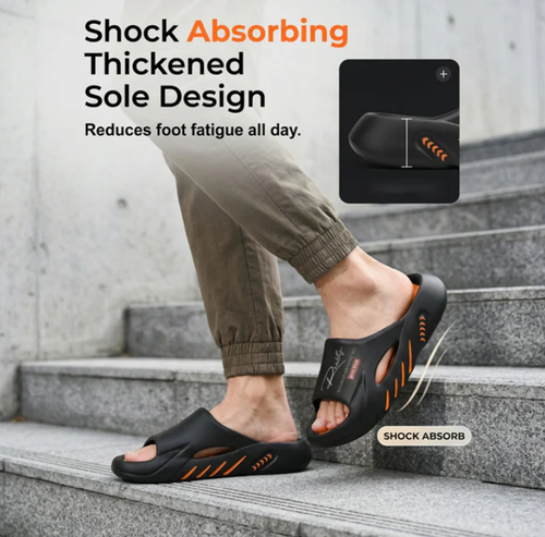 Non-Slip Thick Sole Cloud Slides for Men