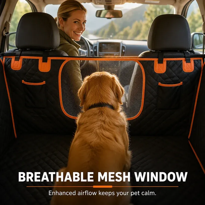 Waterproof Dog Car Seat Cover Dirtproof Rear Seat Pet Mat Cushion