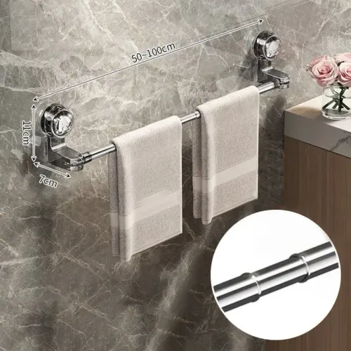 Light Luxury No-Punch - Retractable Suction Cup Towel Bar