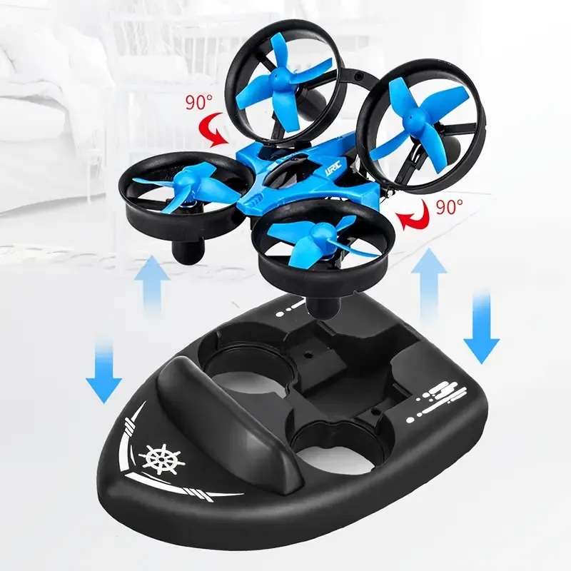 3-in-1 remote control aircraft for land, sea and air