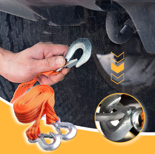 Tow rope, car rescue tow rope, off-road vehicle, sedan, SUV tow rope, car tool tow belt, thickened 5-meter length