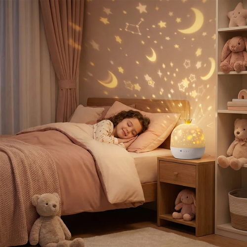 Veilleuse et projecteur 2-en-1 pour enfants