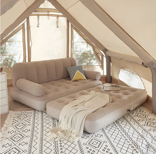 Convertible 2-in-1 Rapidly Inflatable Rest Lounge Sofa Bed