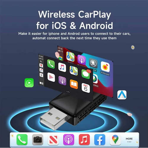 Wireless CarPlay Box with USB Port
