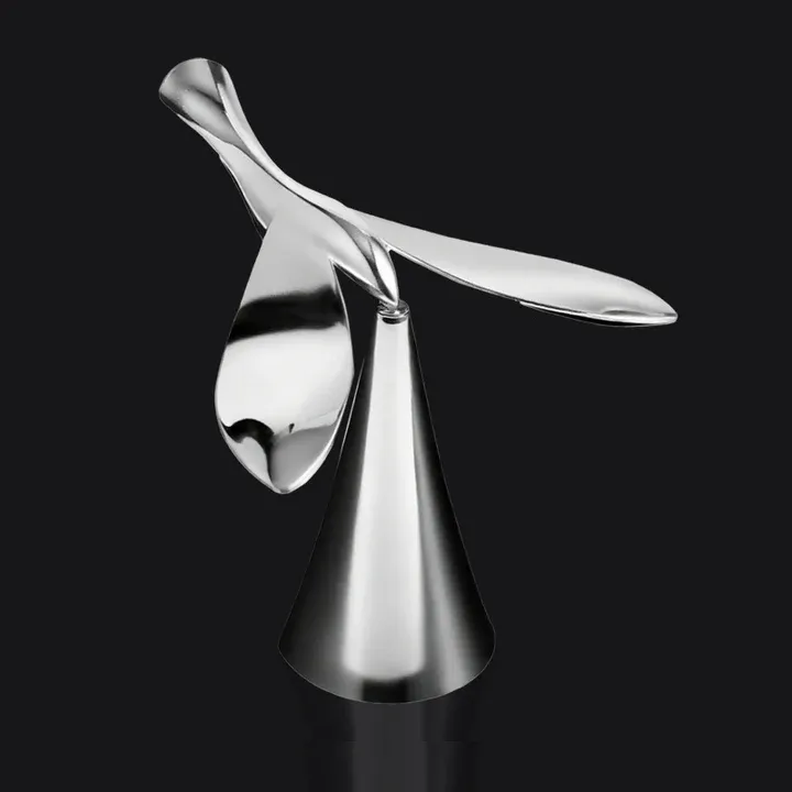 Elegant bird balance sculpture bottle opener
