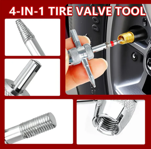 Quick Change Car Tire Valve Tool Kit