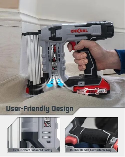 Cordless Electric Nailer With Charger and 2500 Nails Included