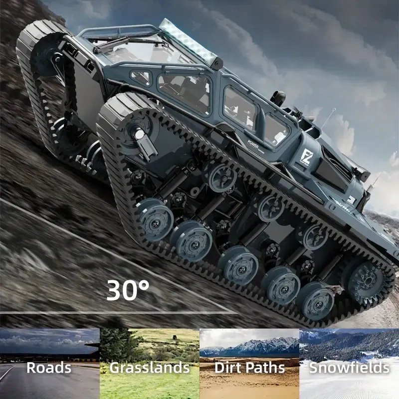 High Speed ​​RC Tank - 2.4Ghz RC, All Terrain Off-Road Drifting and Rock Crawling, with Rechargeable Lithium Battery
