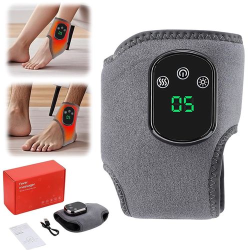 💗Cordless electric heated ankle massager, portable vibrating foot massager for pain relief.💗