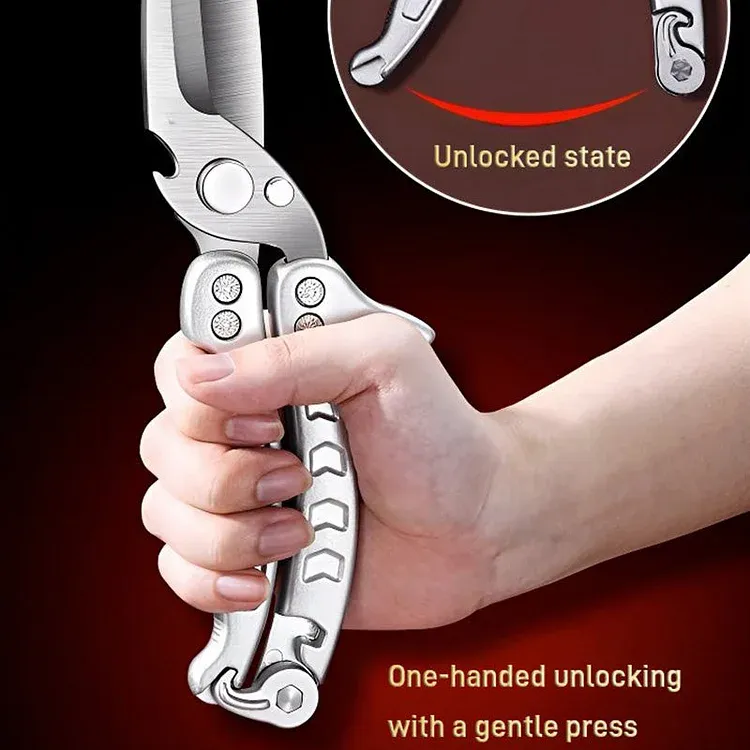 🍖 All Steel Multi-Purpose Kitchen Scissors for Cutting Chicken and Meat ✂️