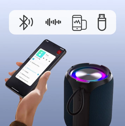 🎵40W Peak Portable Bluetooth Speaker with RGB Lighting💥
