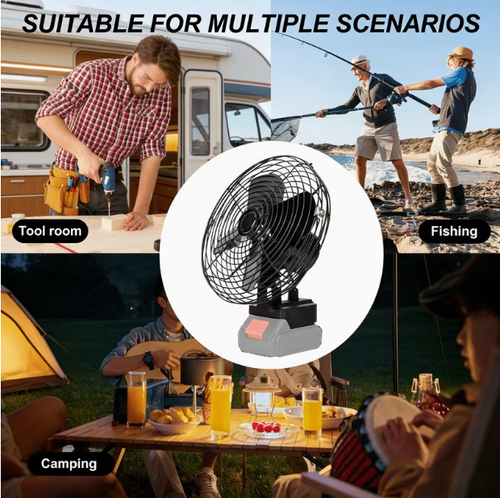 High Power Dual-Speed Camping Fan,