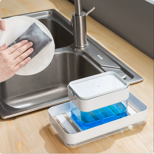 🔥🔥 2 in 1 Soap Dispenser with Sponge