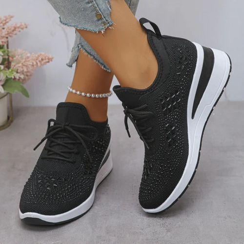 Time-Limited Special⏰Rhinestones-Embellished Breathable Mesh Sneakers