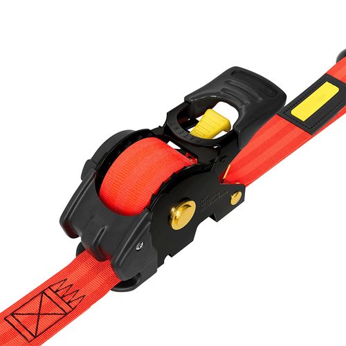 ⚡2025 New 1 x 10'Retractable Ratchet Straps - Heavy Duty Self-Retracting Tie Down Straps for Trucks, Cargo Trailers