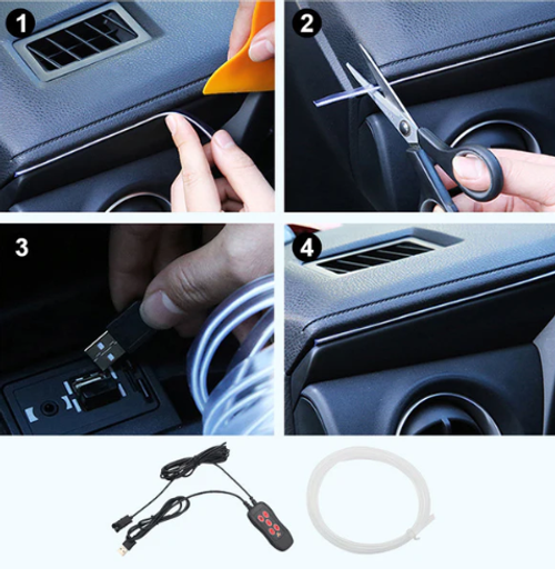 Atmosphere Neon Strip Light for Interior Car Panel