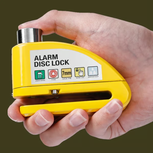 🔒 MotorcycleBicycle Disc Brake Lock with Alarm | Instant Security, Effective Deterrent 🚨
