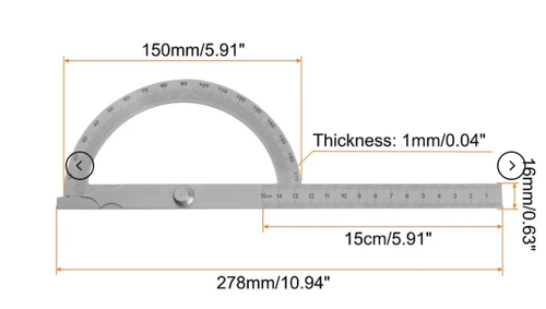 Ruler Length: 15 cm