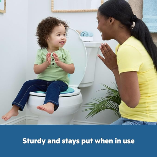 Starts Disney Baby Stitch Flip & Sit Potty, Attaches to Toilet Securely, Space Saving Design Fits Most Toilets, Easy to Clean
