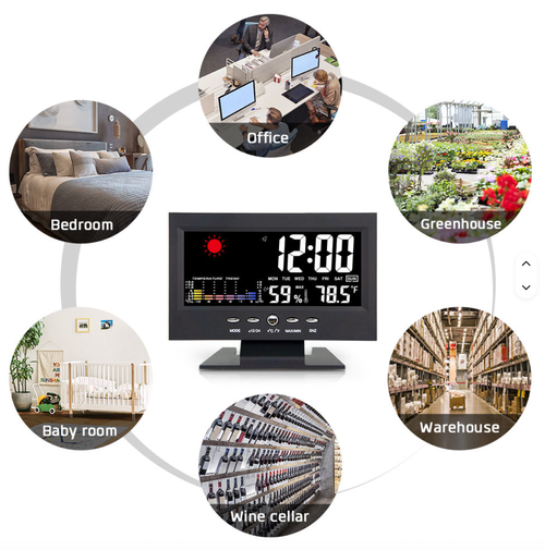 ⏰Voice-controlled color screen weather alarm clock💗