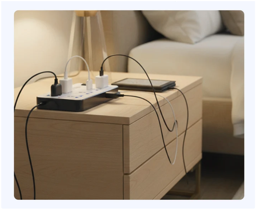 Multi-Outlet Power Strip with Extension Cord