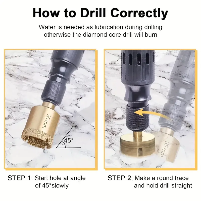 Diamond Hole Saw Drill Bits Kit