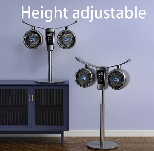 AI Voice Control humidifying air circulation fan, household electric fan, floor fan, smart voice-controlled inverter fan, tablestanding dual-purpose fan