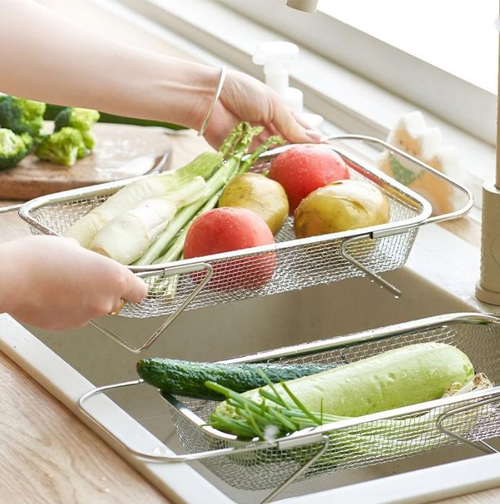 Expandable Over The Sink Dish Drying Rack2PC