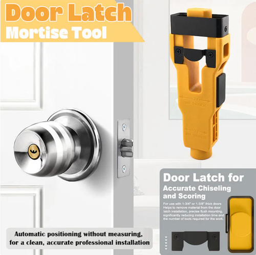 Door Latch Mortise Tool for 1-3 4in  1-3  8in