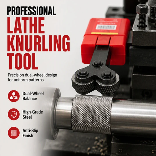 Lathe Knurling Tool Holder – Rock-Solid Clamping, Flawless Finish – Precision for Every Turn 🛠️
