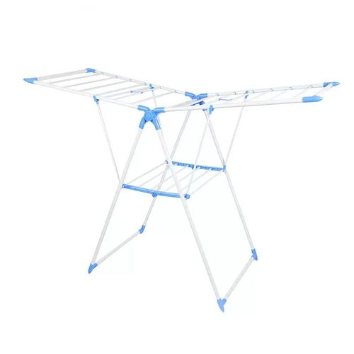Wing-shaped clothes drying rack