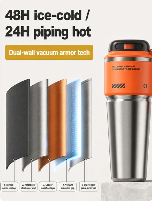 Giant-Sized High-Capacity Insulated Tumbler