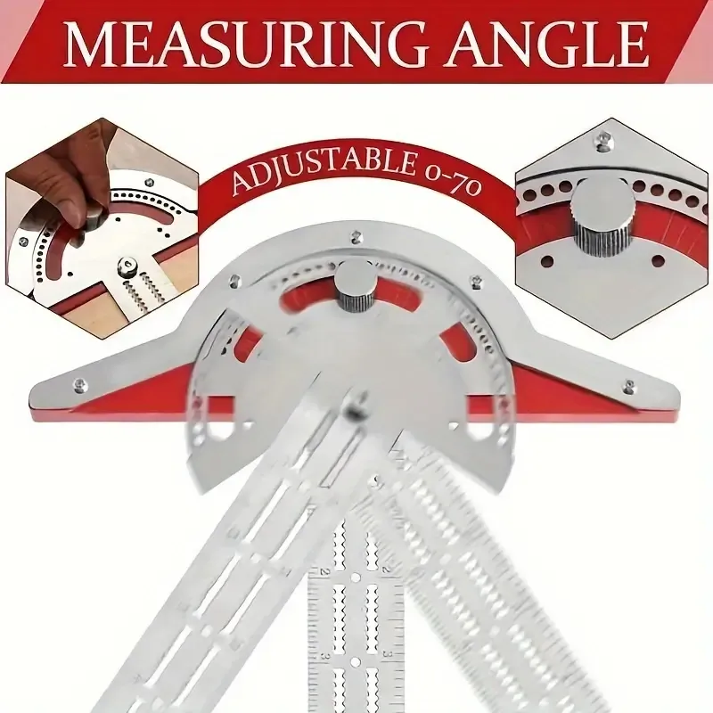 High Precision 10inch 15inch 20inchWoodworking Angle Ruler - Long-lasting home decoration and measuring tool, an indispensable tool for professional woodworking work.