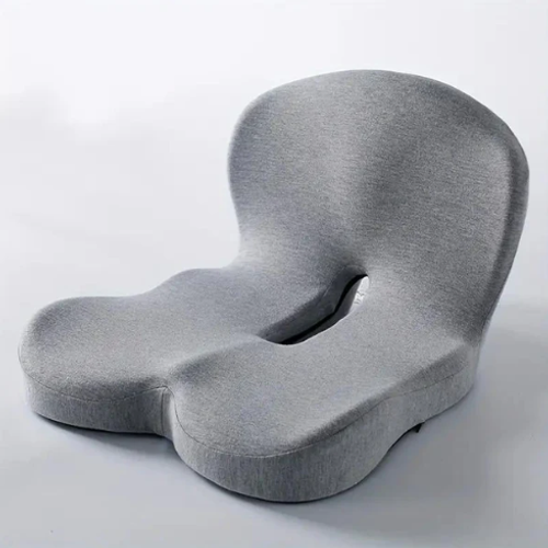 Siège antidérapant en mousse à mémoire de forme – Soulagement sciatique, housse respirante & maintien universel ! 🚗🪑