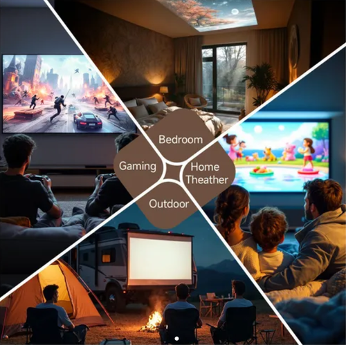 A functional projector 14 sales paired with speakers, it's an absolute must-have for outdoor use.