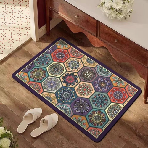 Designer Comfort Anti-Slip Mat（120 × 160 cm Extra-Thick Crystal Velvet)