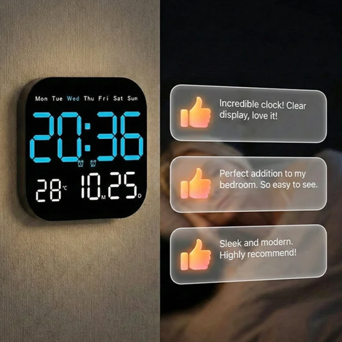 Office Digital Clock – Gentle wake-up, no startling alarms!
