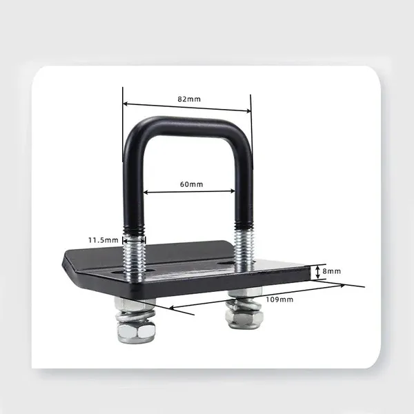 Heavy-Duty Anti-Rattle Hitch Tightener – Steel Build, Rubber Coating, Universal Fit