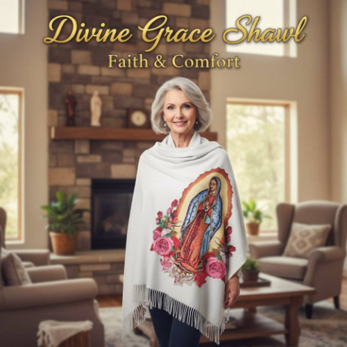 Heavenly Grace Shawl    White