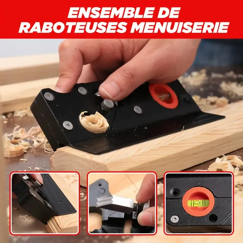 Brush edge machine - woodworking edge leveling tool with auxiliary positioner, hand brush edge machine is suitable for fast edge trimming of wood