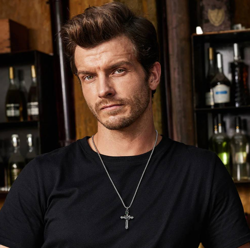 Teng Snake Cross Necklace