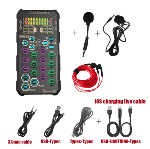 SK9 Wired Small Handheld Live Sound Card Set