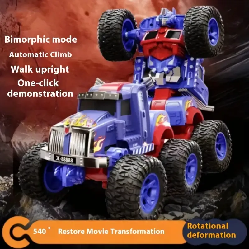 Transformed Remote Control Car - 2.4G One-Key Deformation, Off-Road Climbing, King Kong Robot Toy | Suitable for Boys & Girls Over 8 Years Old, Ideal Christmas & Birthday Gift
