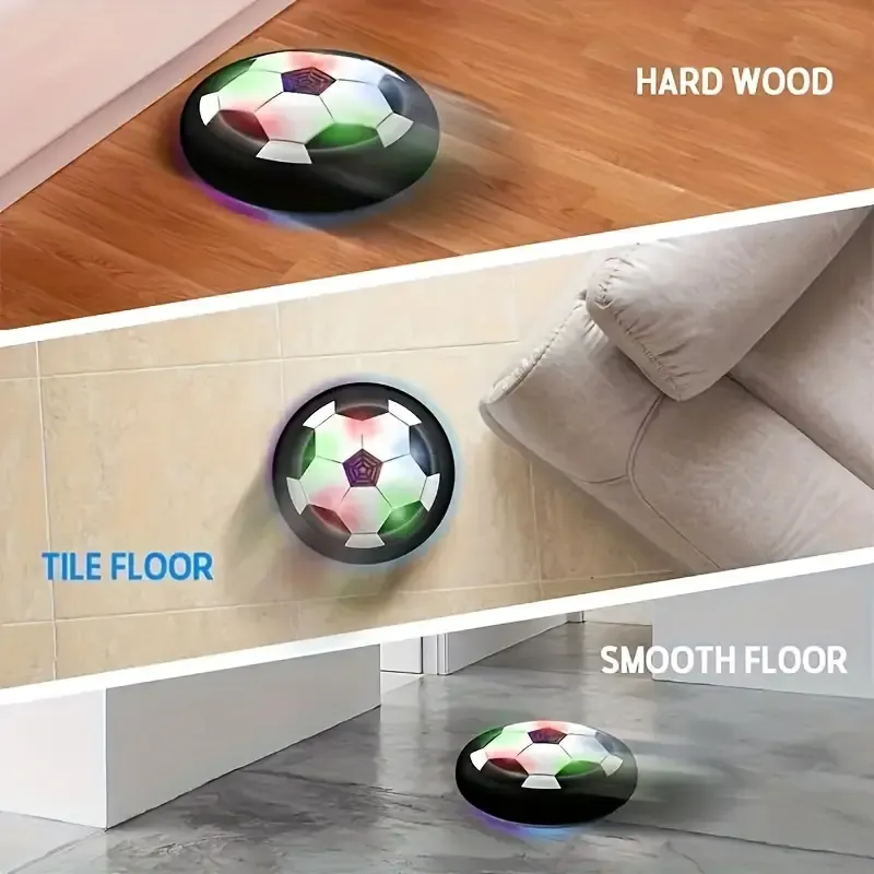 Air cushion football toys, LED light football, indoor and outdoor air floating ball football games