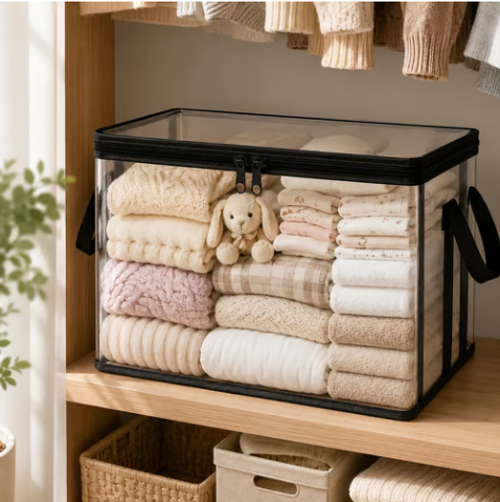 Stuffed Storage PVC Organizer Bag Doll Storage Container WaterProof